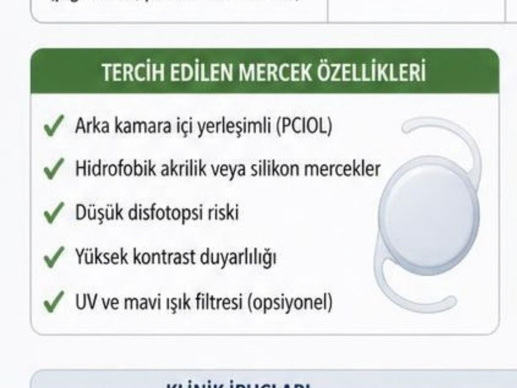 Glokom Hastasında Mercek Seçimi